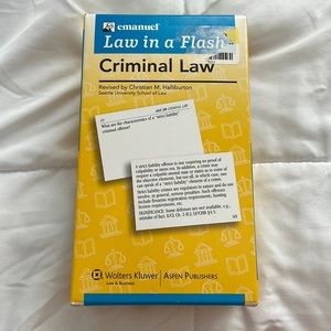 Law in a flash criminal law study cards
